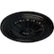 Ekena Millwork Alexa Ceiling Medallion (Fits Canopies up to 2 7/8"), Hand-Painted Jet Black, 20 1/2"OD x 1 7/8"P CM20ALBLF - alternate 4